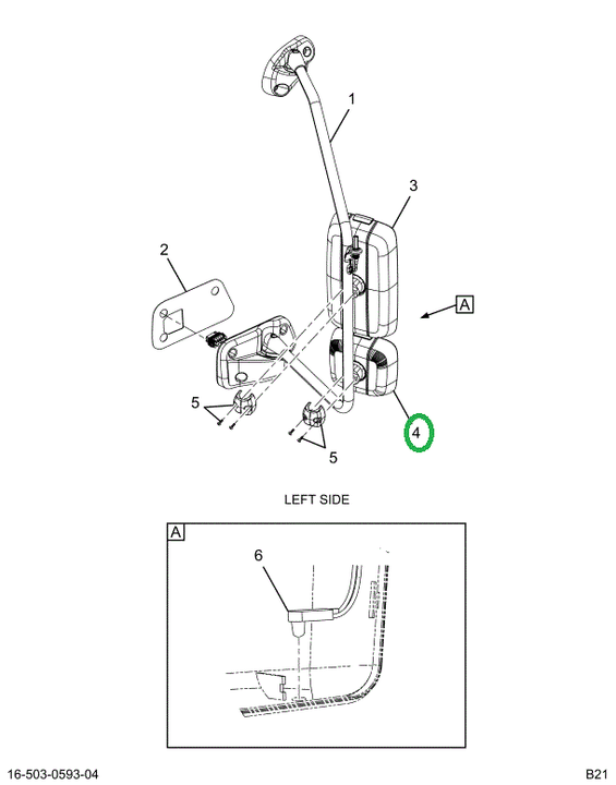 2520974C91 HOUSING, CONVEX, CHROME