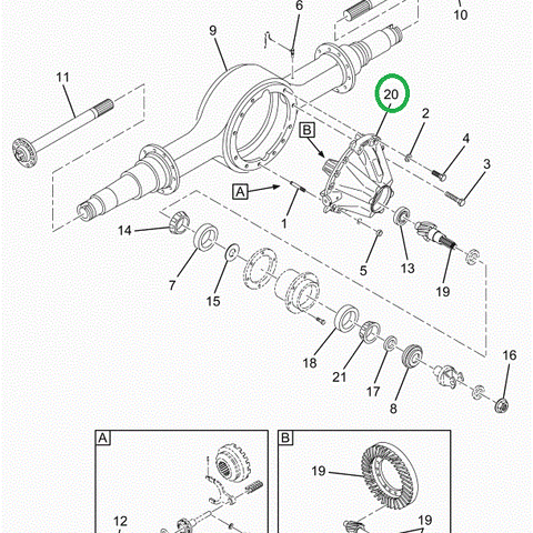 2521008C91 Dana Diff Assembly S23-172 430