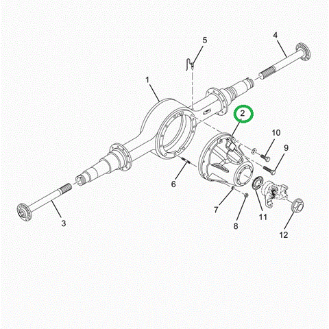 2521012C91 Dana Diff Assembly S23-172 557