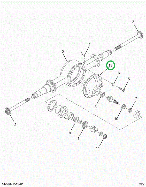 2521065C91 Head Assy 19060s 5.57