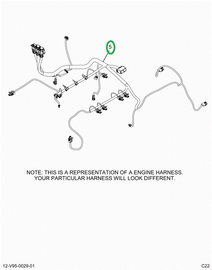 2521067C91 Harness, A26 Engine, Vertical