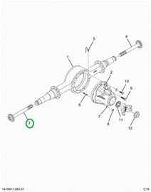 2521114C91 Rt Axle Shaft