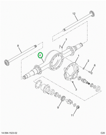 2521135C91 Axle Housing 23060sh