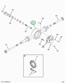2521140C91 Axle Housing D404