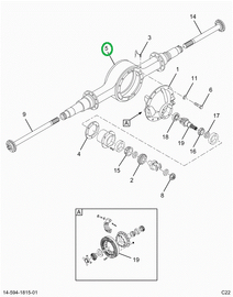 2521145C91 Axle Housing R404 Ro