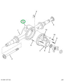 2521163C91 Torque Rod Bracket Dana