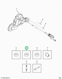 2521187C1 Nut, Oil Pump