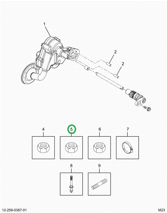 2521187C1 Nut, Oil Pump