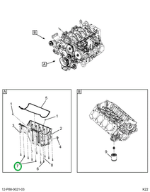 2521189C1 Bolt, Oil Pan