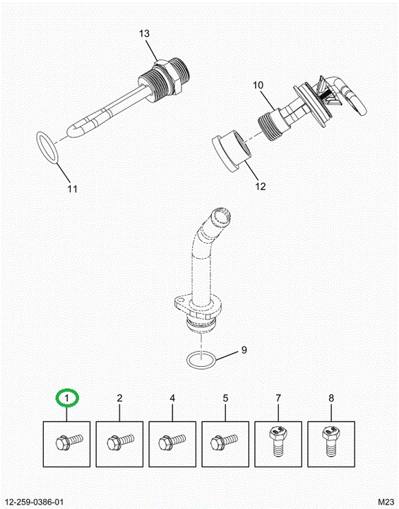 2521193C1 Bolt, Compressor