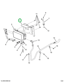 2521199C91 BRACKET, OIL COOLER