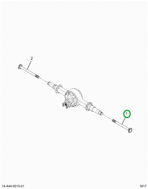 2521212C91 Lt Axle Shaft