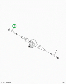 2521213C91 Rt Axle Shaft