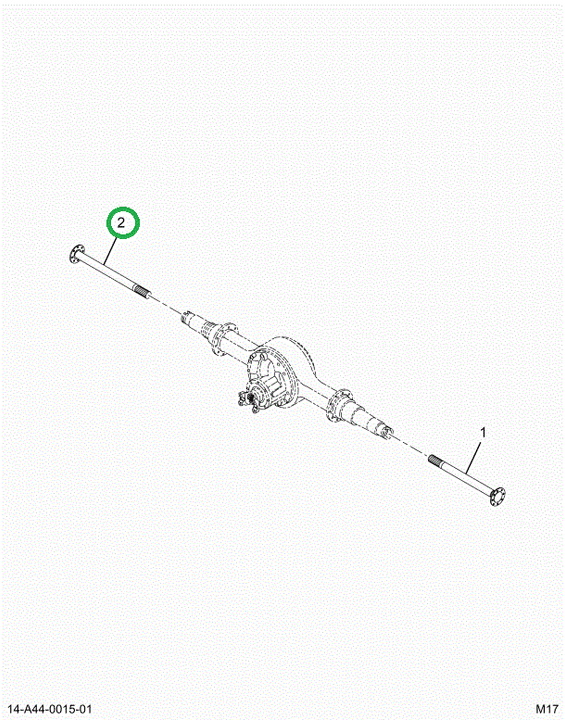 2521213C91 Rt Axle Shaft