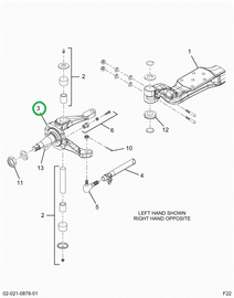 2521220C91 Lt Knuckle Assembly