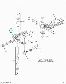 2521221C91 Rt Knuckle Assembly