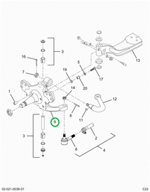 2521305C91 Lt Steering Knuckle