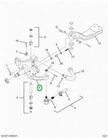2521306C91 KNUCKLE,RT STEERING KNUCKLE