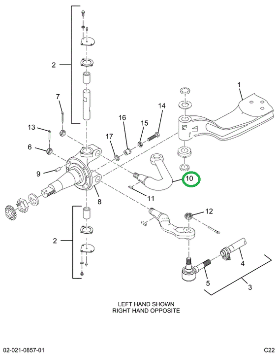 2521307C91 ARM,LT STEERING ARM