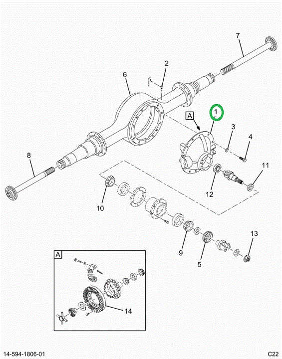 2521318C91 Head 19060s 717
