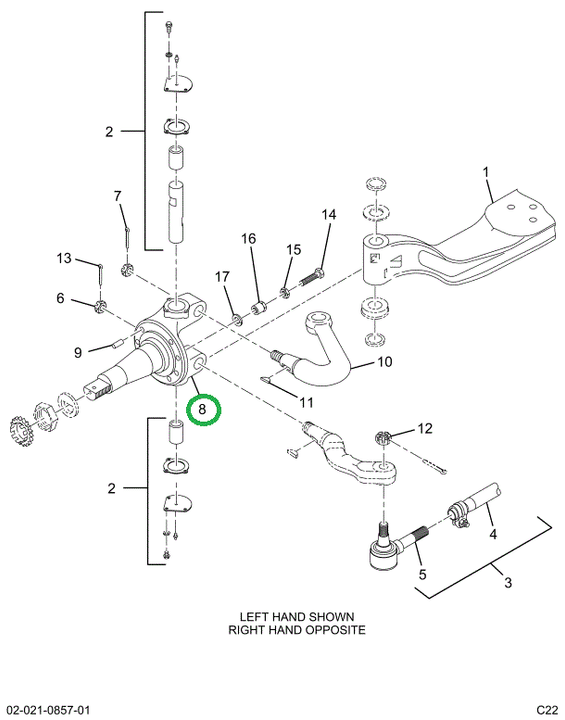 2521345C91 Steer Knuckle Ls