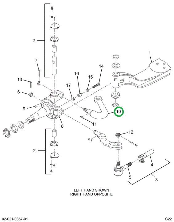 2521347C91 Steer Arm Ls