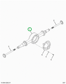 2521348C91 Housing, Axle 21060s, Dana