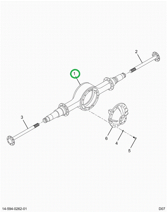 2521348C91 Housing, Axle 21060s, Dana
