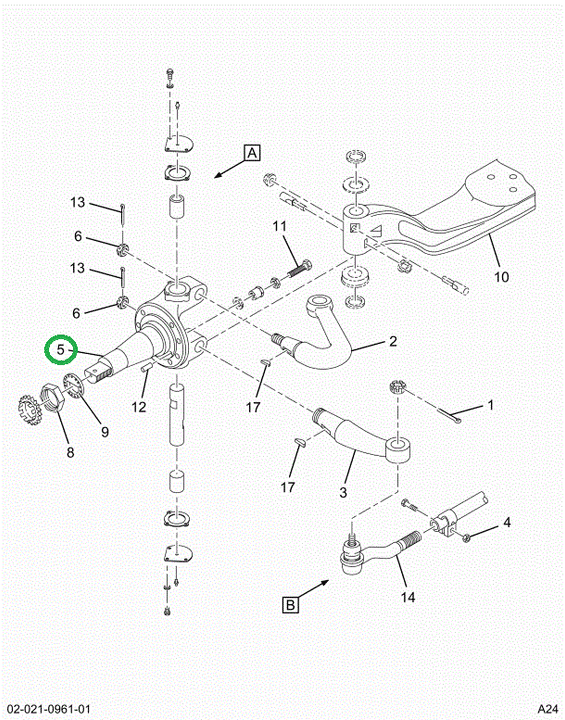 2521380C91 Rh Steering Knuckle