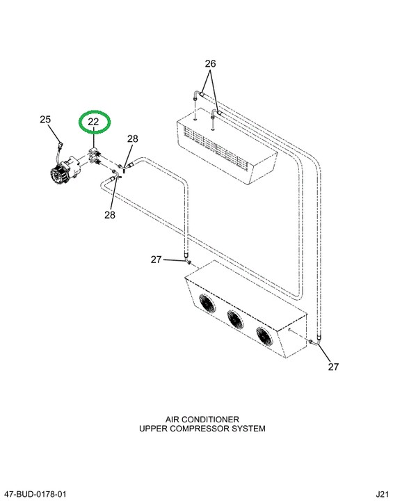 2521593C1 FITTING KIT, COMPRESSOR PAD