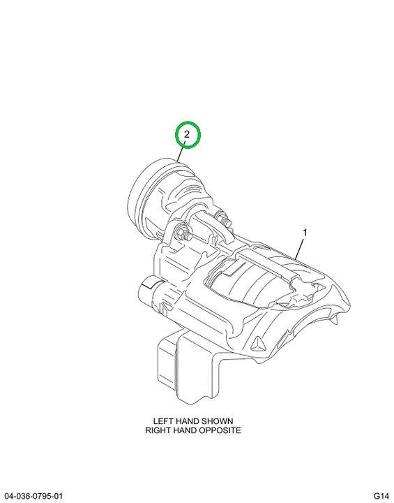 2521614C91 CHAMBER,CALIPER, BRAKE, RIGHT