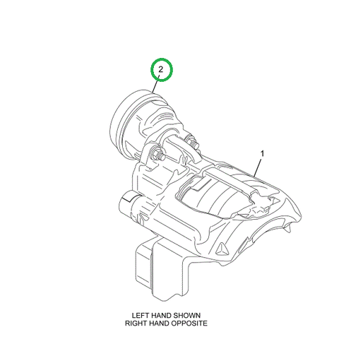 2521614C91 CHAMBER,CALIPER, BRAKE, RIGHT