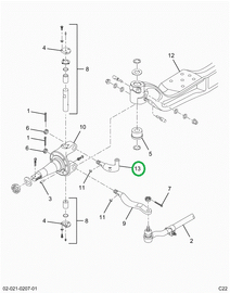 2521627C91 Rh Steering Arm