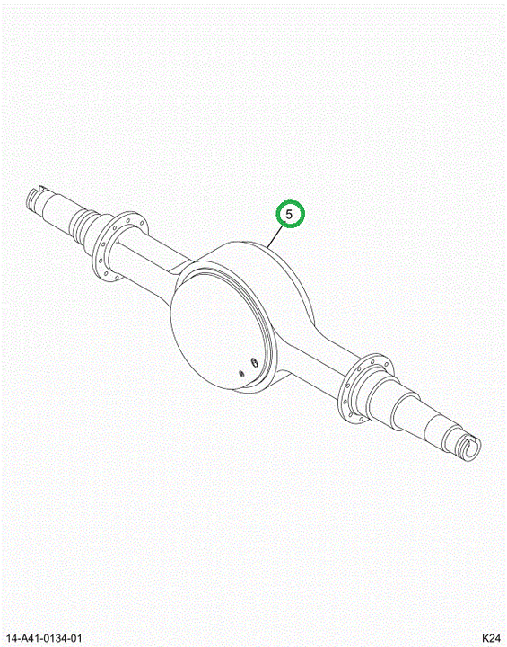 2521842C91 Axle Housing Dana