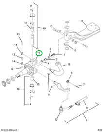 2521872C91 Rh Steering Knuckle