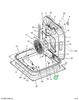 2521893C1 Hinge, Fixed, White