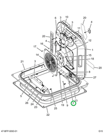 2521893C1 Hinge, Fixed, White