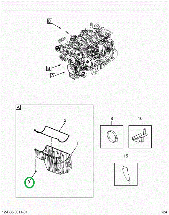 2521924C1 Bolt, Oil Pan