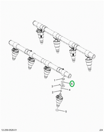 2521931C1 SEAL,O-RING, INJECTOR, AT RAIL