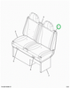 2521969C1 CUSHION, UPHOLSTERED, SEAT BAC
