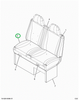2521971C1 UPHOLSTERY, SEAT BOTTOM, BLACK