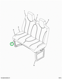2522028C1 Cushion, Upholstered, Seat Bot