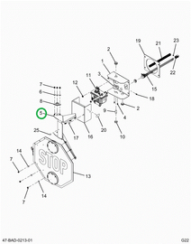 2522053C1 Arm, Hinge, Windgaurd, Motor