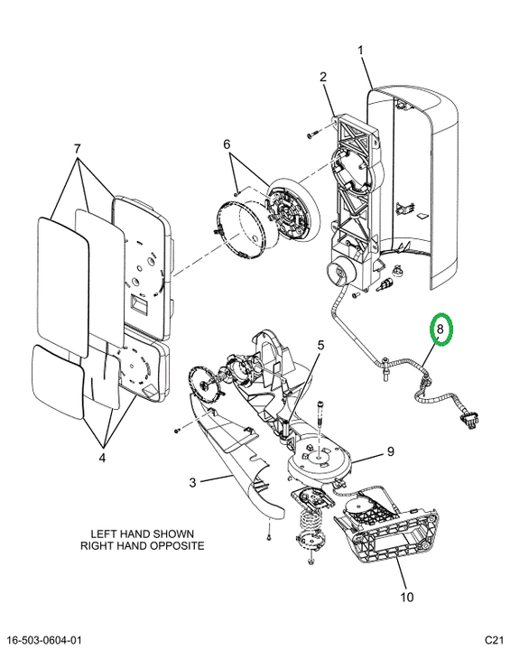 2522124C1 MODULE,HARNESS, MIRROR, REMOTE