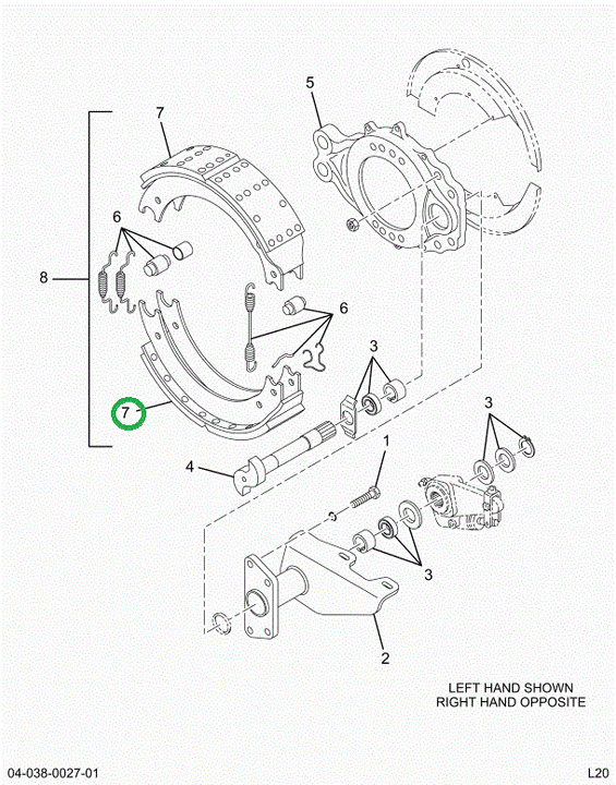 2522359C91 Brake Shoe With Lining