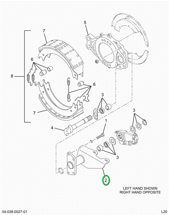 2522362C91 Bracket, Camshaft Support