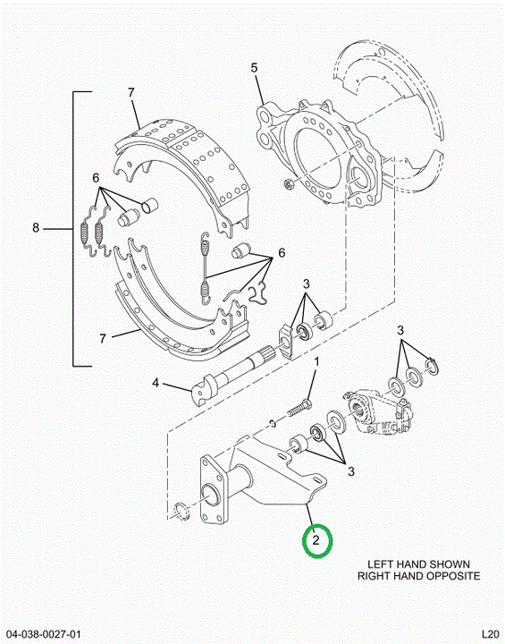 2522363C91 Bracket, Camshaft Support