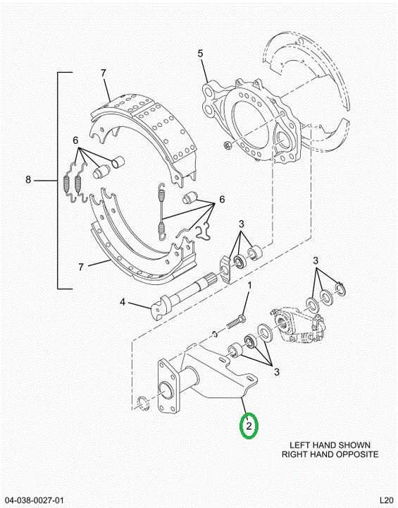 2522369C91 Bracket, Camshaft Support