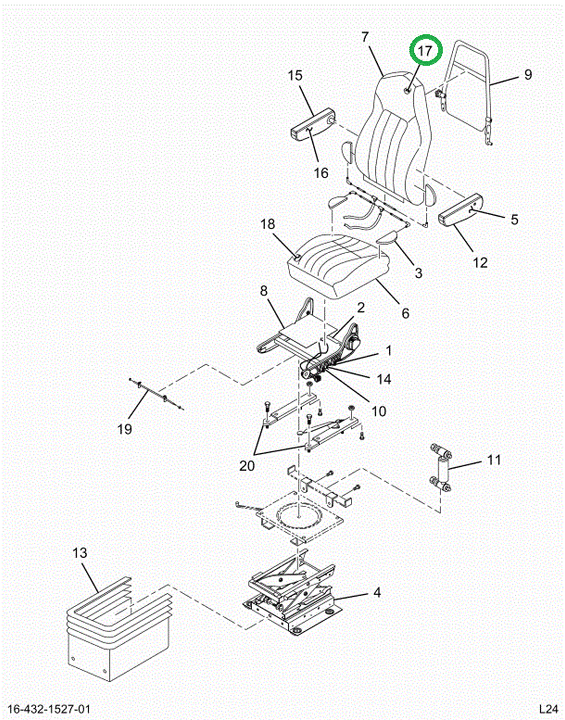2522370C1 Cushion, Upholstered, Seat Bac