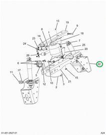 2522390C1 Bracket, Frame Mounting